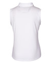 Cincinnati Bengals Americana Cutter & Buck Forge Stretch Womens Sleeveless Polo White Mannequin Back Thumbnail Image