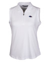 Baltimore Ravens Americana Cutter & Buck Forge Stretch Womens Sleeveless Polo White Mannequin Thumbnail Image