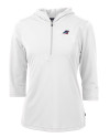 Carolina Panthers Americana Cutter & Buck Virtue Eco Pique Recycled Half Zip Pullover Womens Hoodie White Mannequin Thumbnail Image
