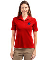 Miami Dolphins Americana Cutter & Buck Virtue Eco Pique Recycled Womens Polo Red Front Thumbnail Image