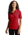 Denver Broncos Americana Cutter & Buck Virtue Eco Pique Recycled Womens Polo Cardinal Red Front Thumbnail Image