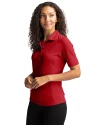 Denver Broncos Americana Cutter & Buck Virtue Eco Pique Recycled Womens Polo Cardinal Red Side Thumbnail Image