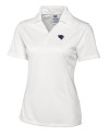 Jacksonville Jaguars Americana Cutter & Buck Genre Textured Solid Womens Polo White Mannequin Thumbnail Image