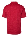 Carolina Panthers Americana Cutter & Buck Advantage Tri-Blend Space Dye Mens Polo Dark Cardinal Red Mannequin Back Thumbnail Image