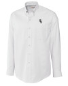 Chicago White Sox Cutter & Buck Epic Easy Care Nailshead Mens Big and Tall Long Sleeve Dress Shirt White Mannequin Thumbnail Image