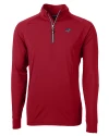 Carolina Panthers Americana Cutter & Buck Adapt Eco Knit Stretch Recycled Mens Quarter Zip Pullover Cardinal Red Mannequin Thumbnail Image