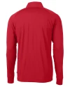 Carolina Panthers Americana Cutter & Buck Adapt Eco Knit Stretch Recycled Mens Quarter Zip Pullover Red Mannequin Back Thumbnail Image