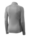 View image 3: Cutter & Buck Womens Shaw Hybrid Half-Zip Oxide/Black Mannequin Back
