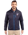 View image 4: San Francisco Giants Stars & Stripes Cutter & Buck Rainier Recycled Insulated Puffer Mens Full Zip Jacket Dark Navy Front