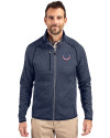 Indianapolis Colts Americana Cutter & Buck Mainsail Sweater-Knit Mens Full Zip Jacket Liberty Navy Heather Front Thumbnail Image