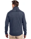 Seattle Mariners Stars & Stripes Cutter & Buck Mainsail Sweater-Knit Mens Full Zip Jacket Liberty Navy Heather Back Thumbnail Image