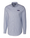 Seattle Seahawks Americana Cutter & Buck Stretch Oxford Mens Long Sleeve Dress Shirt Light Blue Mannequin Thumbnail Image