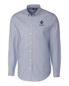 New Orleans Saints Americana Cutter & Buck Stretch Oxford Mens Long Sleeve Dress Shirt Light Blue Mannequin Thumbnail Image