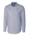 Los Angeles Dodgers Stars & Stripes Cutter & Buck Stretch Oxford Mens Long Sleeve Dress Shirt Light Blue Mannequin Thumbnail Image