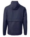 Carolina Panthers Americana Cutter & Buck Charter Eco Recycled Mens Anorak Jacket Navy Blue Mannequin Back Thumbnail Image