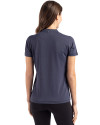 Tampa Bay Buccaneers Americana Cutter & Buck Forge Eco Heathered Stretch Womens Blade Top Dark Navy Blue Heather Back Thumbnail Image