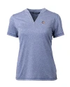 Kansas City Chiefs Americana Cutter & Buck Forge Eco Heathered Stretch Womens Blade Top Indigo Heather Mannequin Thumbnail Image