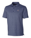 Cincinnati Reds Stars & Stripes Cutter & Buck Forge Heathered Stretch Mens Polo Indigo Heather Mannequin Thumbnail Image