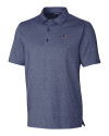 Detroit Lions Americana Cutter & Buck Forge Heathered Stretch Mens Polo Indigo Heather Mannequin Thumbnail Image