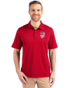 San Francisco Giants Stars & Stripes Cutter & Buck Forge Stretch Mens Big and Tall Polo Cardinal Red Front Thumbnail Image