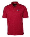 Seattle Seahawks Americana Cutter & Buck Advantage Tri-Blend Space Dye Mens Big and Tall Polo Dark Cardinal Red Mannequin Thumbnail Image