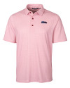 Seattle Seahawks Americana Cutter & Buck Pike Double Dot Print Stretch Mens Big and Tall Polo Cardinal Red Mannequin Thumbnail Image