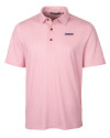 San Francisco 49ers Americana Cutter & Buck Pike Double Dot Print Stretch Mens Big and Tall Polo Cardinal Red Mannequin Thumbnail Image