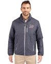 Athletics Stars And Stripes Cutter & Buck Rainier PrimaLoft®  Mens Big and Tall Eco Insulated Puffer Jacket Anthracite Melange Front Thumbnail Image