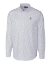 Athletics Stars And Stripes Cutter & Buck Stretch Oxford Stripe Mens Big and Tall Long Sleeve Dress Shirt Light Blue Mannequin Thumbnail Image