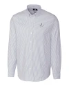 Houston Astros Stars & Stripes Cutter & Buck Stretch Oxford Stripe Mens Big and Tall Long Sleeve Dress Shirt Light Blue Mannequin Thumbnail Image