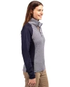 Baltimore Orioles Stars & Stripes Cutter & Buck Forge Tonal Stripe Stretch Half Zip Womens Top Liberty Navy Side Thumbnail Image