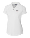 Cincinnati Reds Stars & Stripes Cutter & Buck Forge Stretch Womens Short Sleeve Polo White Mannequin Thumbnail Image