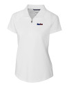 Pittsburgh Steelers Americana Cutter & Buck Forge Stretch Womens Short Sleeve Polo White Mannequin Thumbnail Image
