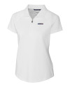 View image 11: San Francisco 49ers Americana Cutter & Buck Forge Stretch Womens Short Sleeve Polo White Mannequin