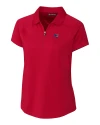 Tampa Bay Buccaneers Americana Cutter & Buck Forge Stretch Womens Short Sleeve Polo Cardinal Red Mannequin Thumbnail Image