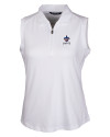 New Orleans Saints Americana Cutter & Buck Forge Stretch Womens Sleeveless Polo White Mannequin Thumbnail Image