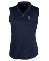 Colorado Rockies Stars & Stripes Cutter & Buck Forge Stretch Womens Sleeveless Polo Liberty Navy Mannequin Thumbnail Image