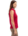 New York Giants Americana Cutter & Buck Forge Stretch Womens Sleeveless Polo Cardinal Red Side Thumbnail Image