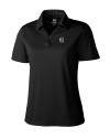 South Carolina Gamecocks Cutter & Buck Genre Textured Solid Womens Polo Black Mannequin Thumbnail Image