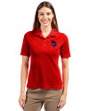 Minnesota Vikings Americana Cutter & Buck Virtue Eco Pique Recycled Womens Polo Red Front Thumbnail Image
