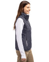 Cleveland Guardians Stars & Stripes Cutter & Buck Rainier PrimaLoft® Womens Eco Insulated Full Zip Puffer Vest Anthracite Melange Side Thumbnail Image