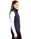 Pittsburgh Pirates Stars & Stripes Cutter & Buck Rainier PrimaLoft® Womens Eco Insulated Full Zip Puffer Vest Dark Navy Side Thumbnail Image