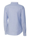 New York Giants Americana Cutter & Buck Stretch Oxford Womens Long Sleeve Dress Shirt Light Blue Mannequin Back Thumbnail Image