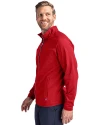 Los Angeles Angels Stars & Stripes Cutter & Buck Adapt Eco Knit Hybrid Recycled Mens Full Zip Jacket Red Side Thumbnail Image