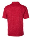 Colorado Rockies Stars & Stripes Cutter & Buck Advantage Tri-Blend Space Dye Mens Polo Dark Cardinal Red Mannequin Back Thumbnail Image