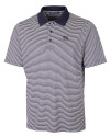 New York Giants Americana Cutter & Buck Forge Tonal Stripe Stretch Mens Polo Liberty Navy Mannequin Thumbnail Image