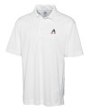 Arizona Diamondbacks Stars & Stripes Cutter & Buck Genre Textured Solid Mens Polo White Mannequin Thumbnail Image