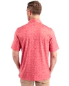 San Francisco Giants Stars & Stripes Cutter & Buck Pike Constellation Print Stretch Mens Polo Red Back Thumbnail Image