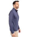 Los Angeles Angels Stars & Stripes Cutter & Buck Stealth Heathered Quarter Zip Mens Pullover Liberty Navy Side Thumbnail Image