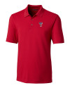 Texas Rangers Stars & Stripes Cutter & Buck Forge Stretch Mens Polo Cardinal Red Mannequin Thumbnail Image
